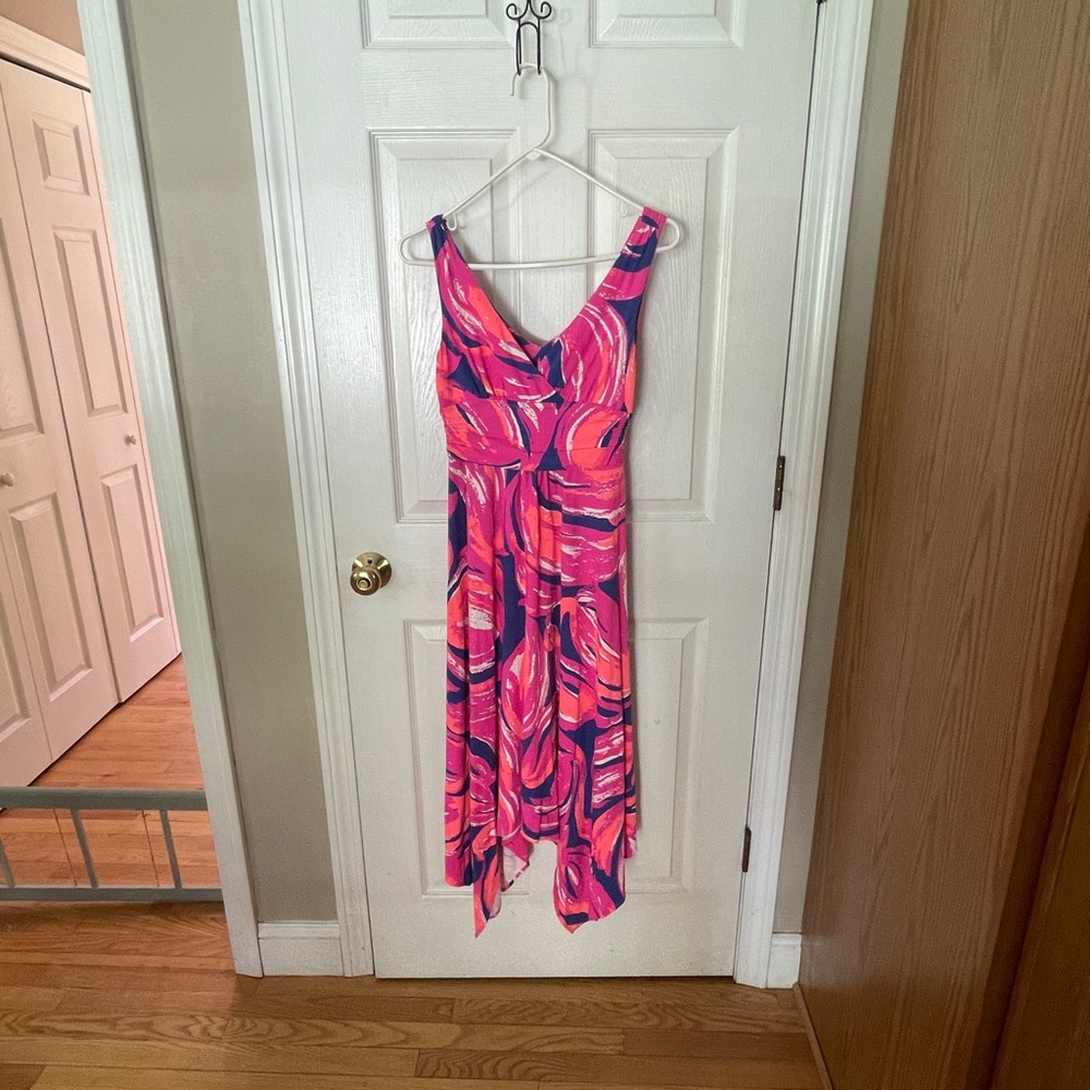 Lilly Pulitzer excellent condition midi sloane jersey stretch dress - Picture 2 of 8
